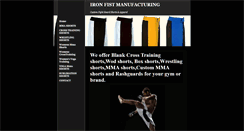 Desktop Screenshot of ironfistmanufacturing.com