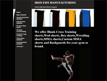 Tablet Screenshot of ironfistmanufacturing.com